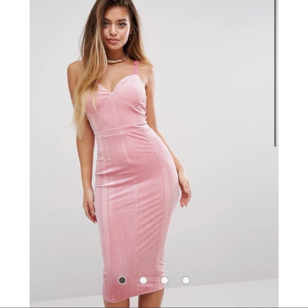 PLT Velvet Midi Dress